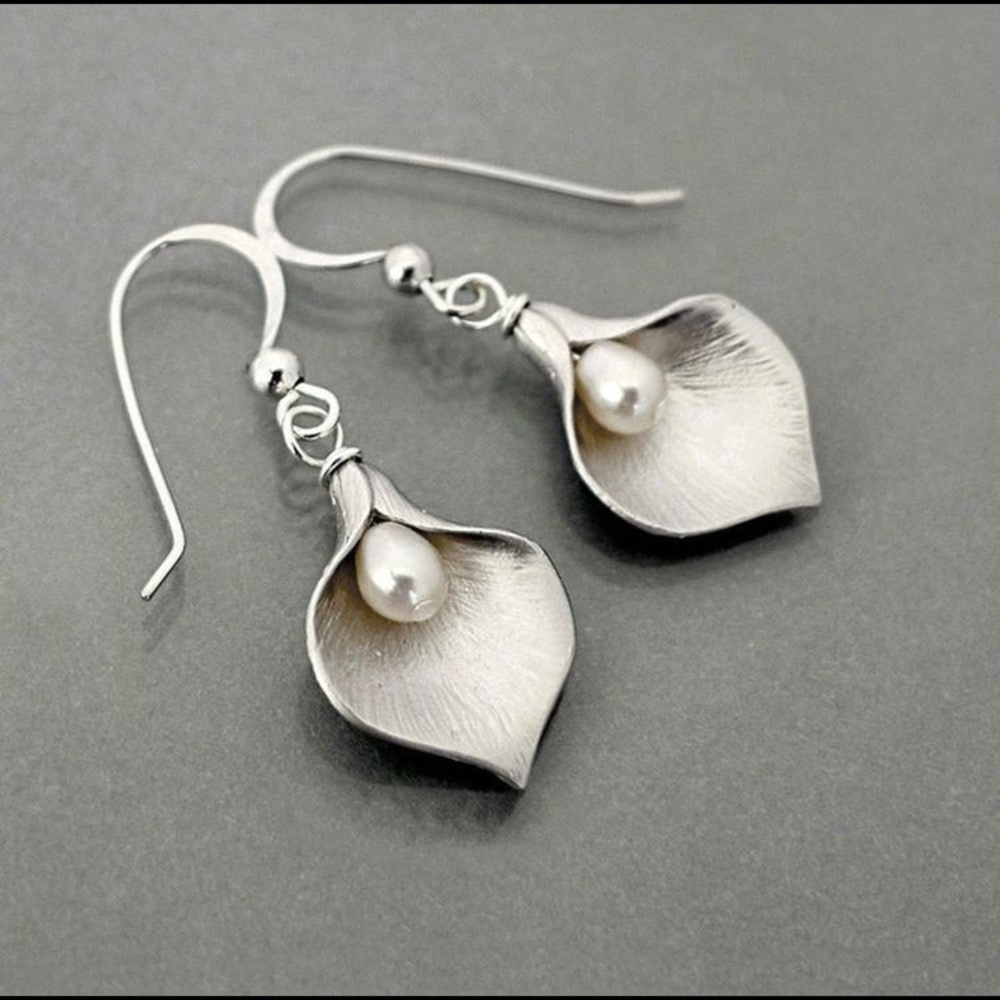 925 Sterling Silver Natural Gemstone Pearl